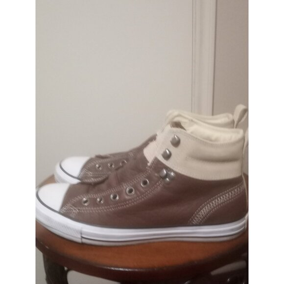 Converse Shoes Mens Size 9 Tan Brown Chuck Taylor All Star Hiker Leather Suede - Picture 8 of 13